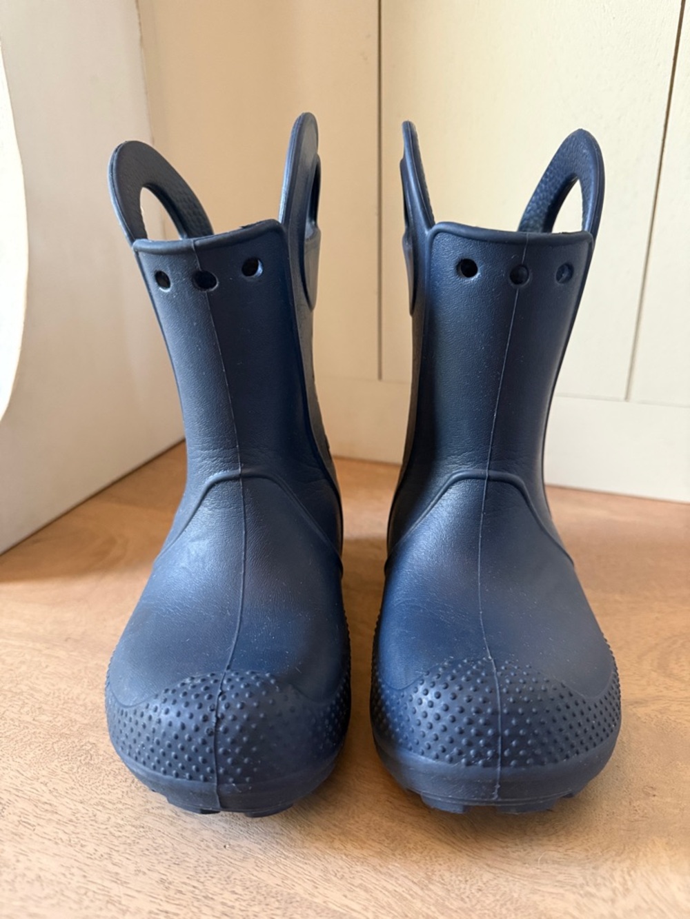 VGUC CROCS Dark Blue Rain Boots Size C10